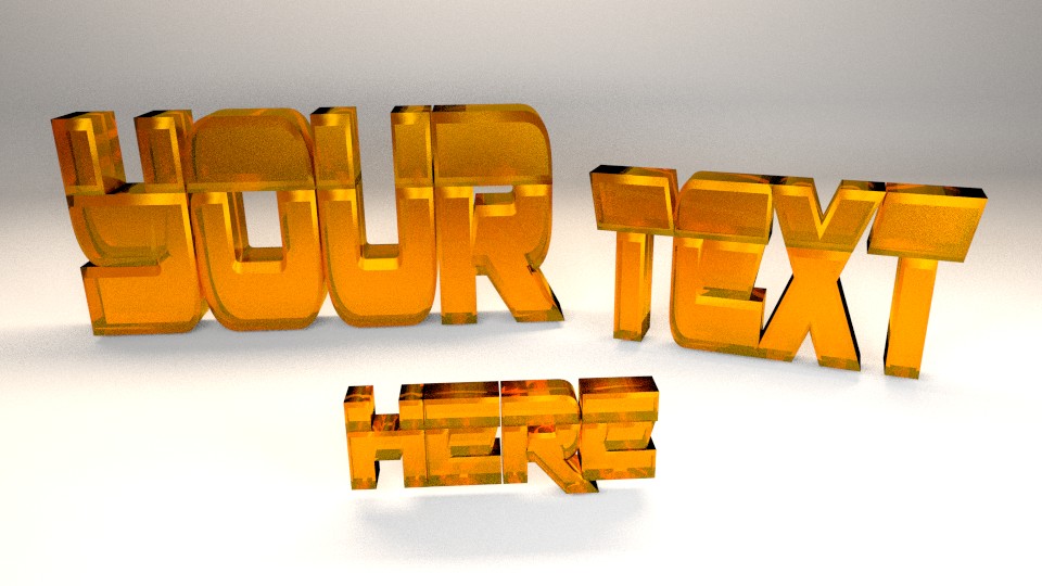 Glassy Gold Text Logo Animation preview image 1